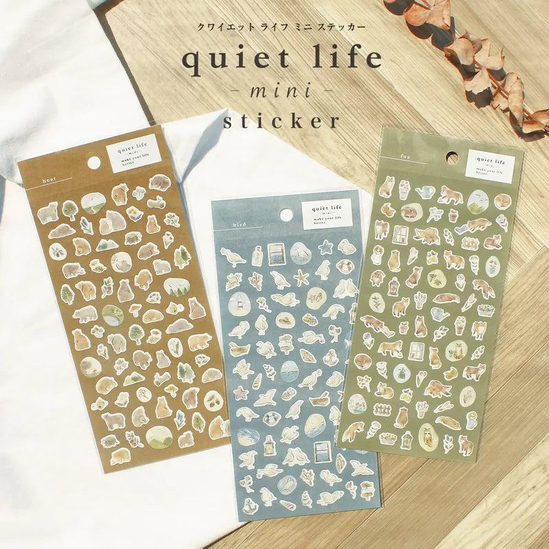 Quiet Life Mini Stickers - Bear