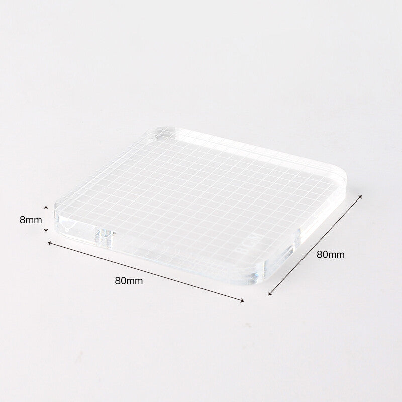 Clear Stamp Acrylic Block - Grid