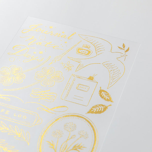 Gold Foil Journaling Transfer Sticker - Motif