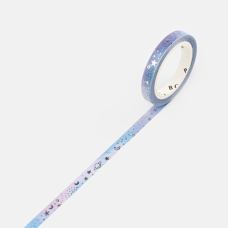 Silver Galaxy Foil-Stamped Washi Tape