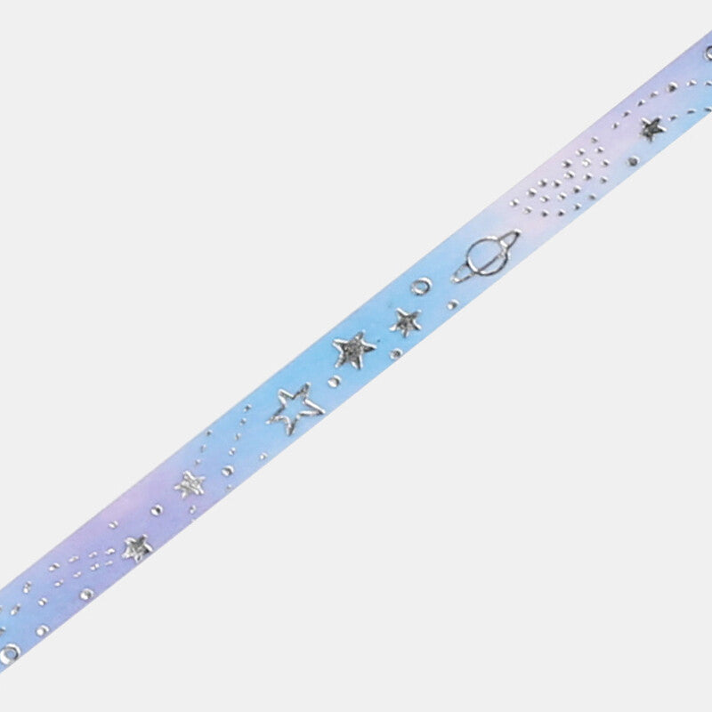 Silver Galaxy Foil-Stamped Washi Tape