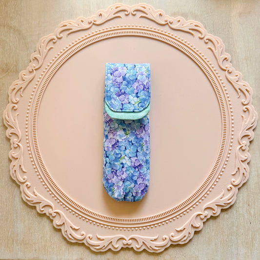 Custom Endless Blue Hydrangeas 2 Slot Pen Case