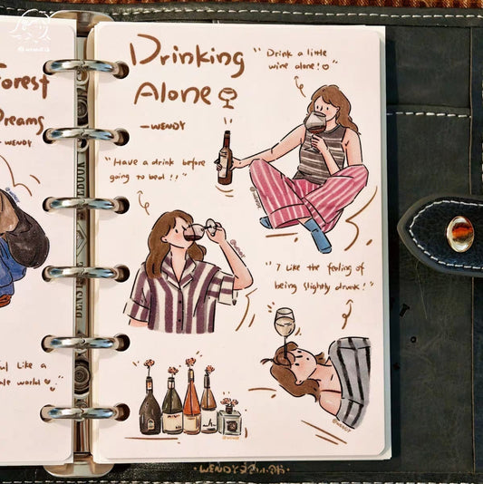Drinking Alone - M6/A7 organiser dividers