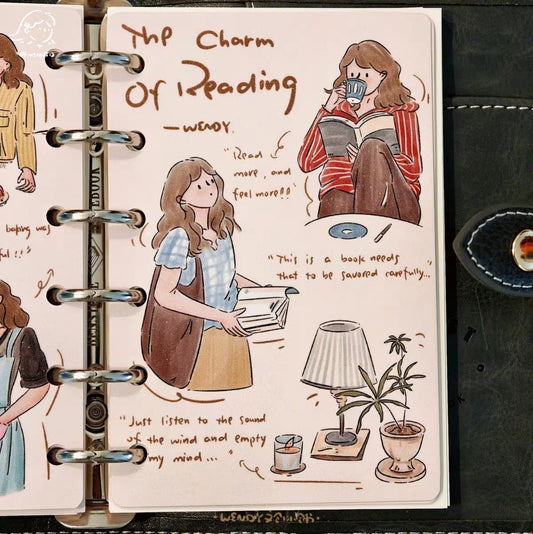 The Charm of Reading - M6/A7 organiser dividers