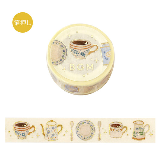 Afternoon Tea Set Foil-stamped Washi Tape