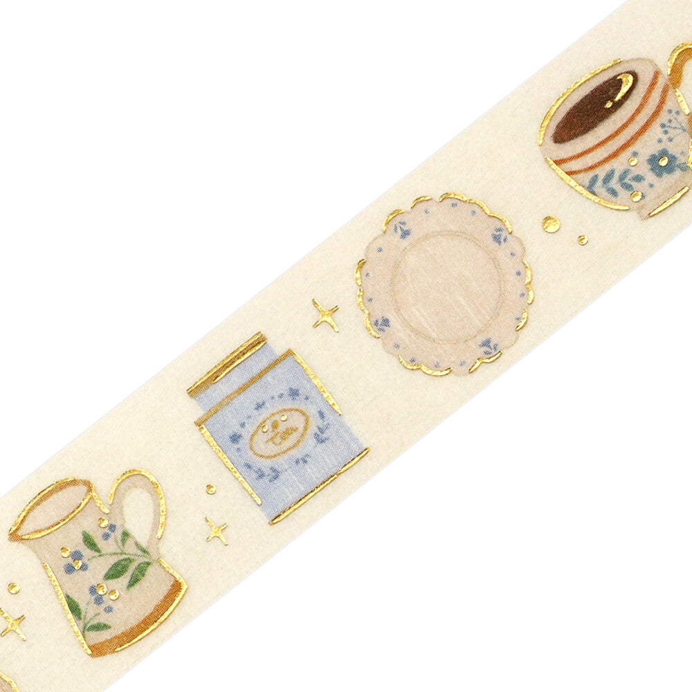 Afternoon Tea Set Foil-stamped Washi Tape