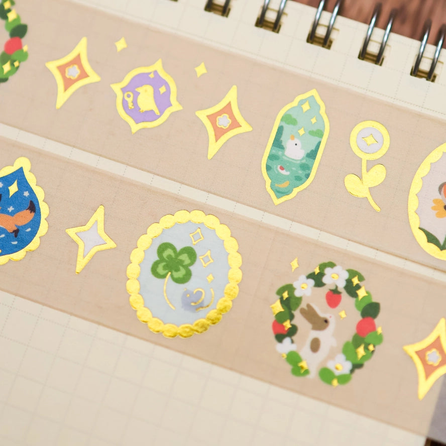 Animal in Frames (Foil) Washi Tape
