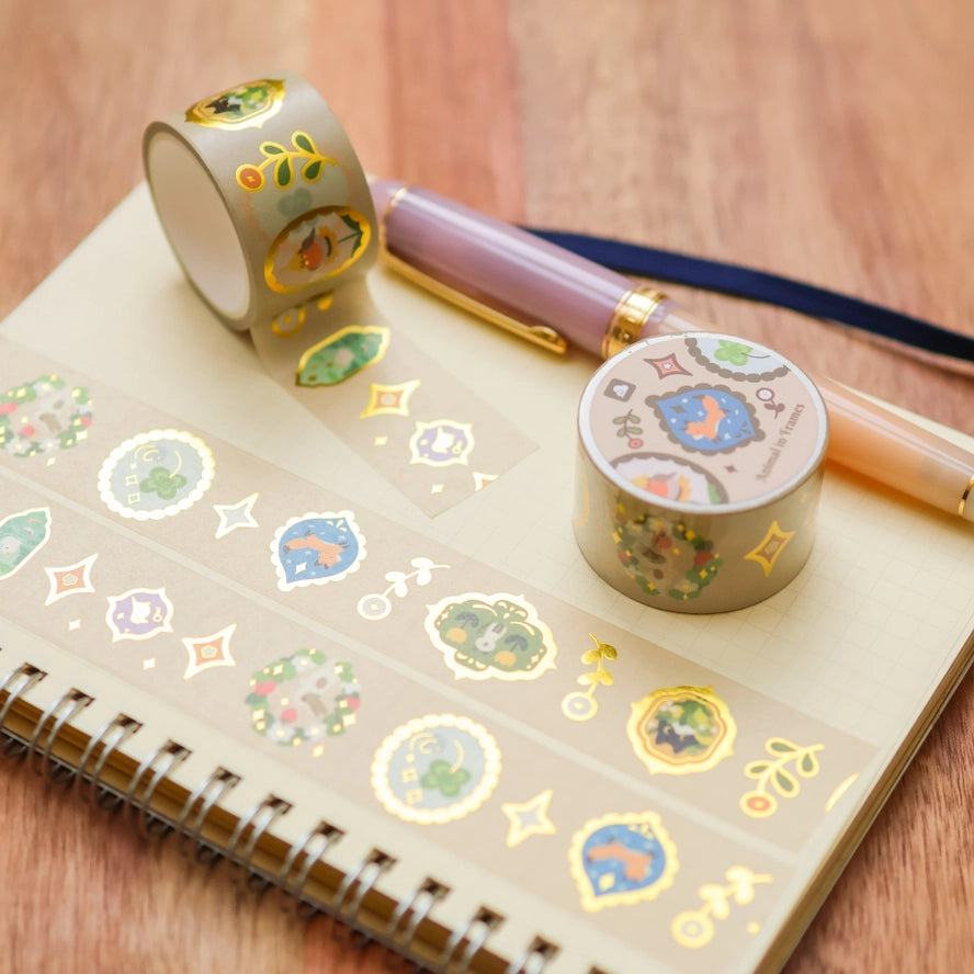 Animal in Frames (Foil) Washi Tape