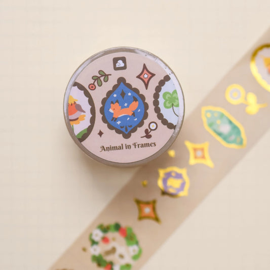 Animal in Frames (Foil) Washi Tape