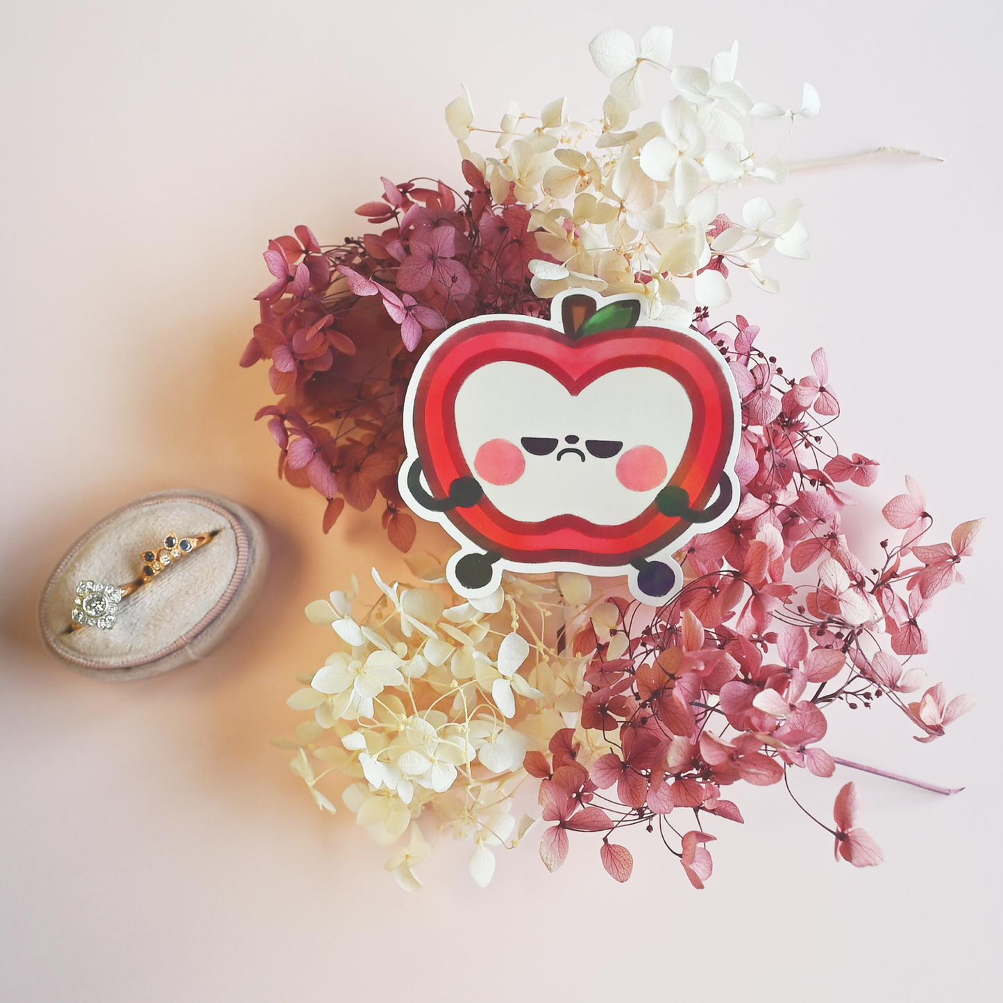 Sunny Apple Vinyl Sticker