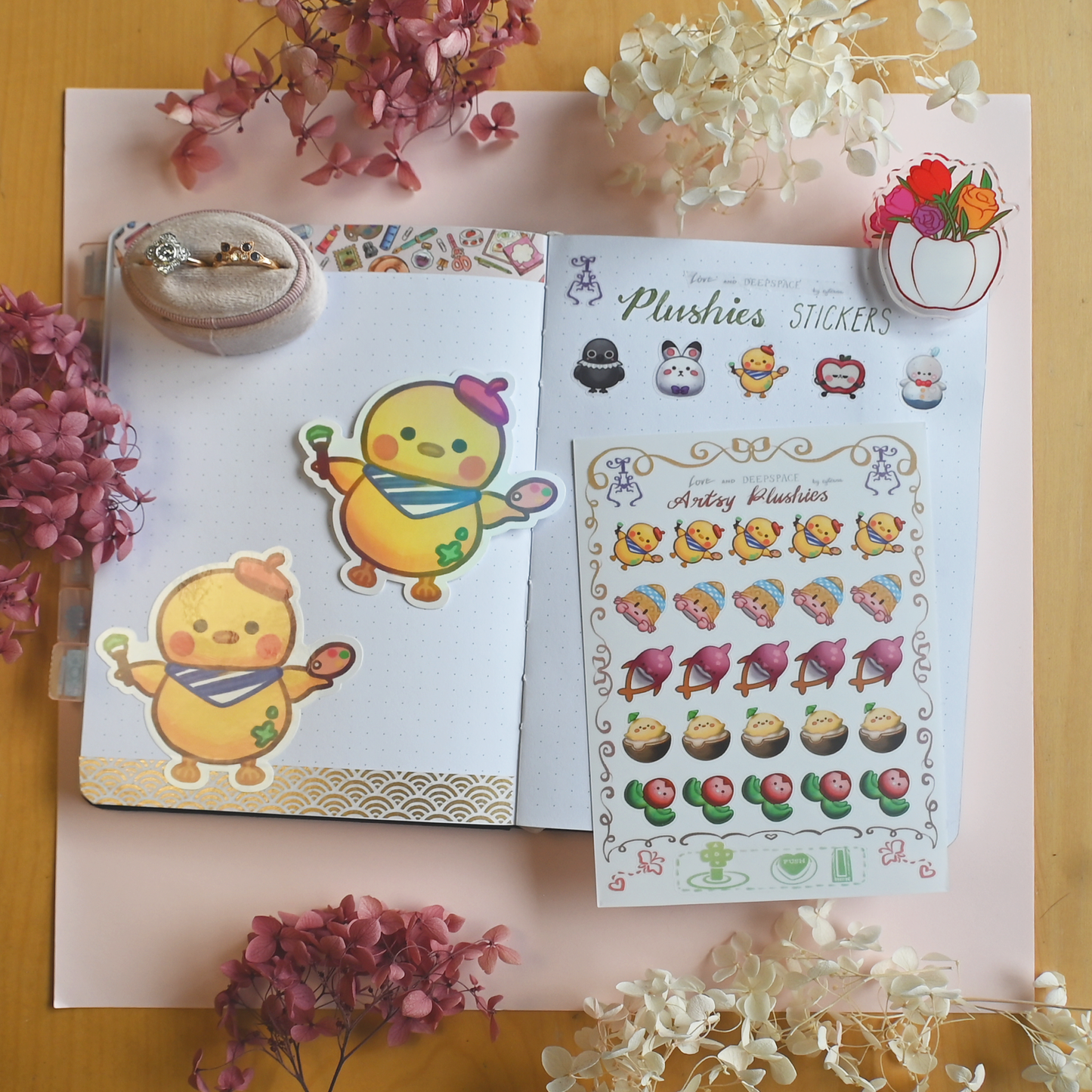 Artsy Plushies Sticker Sheet