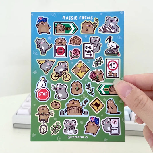 Aussie Frens Sticker Sheet