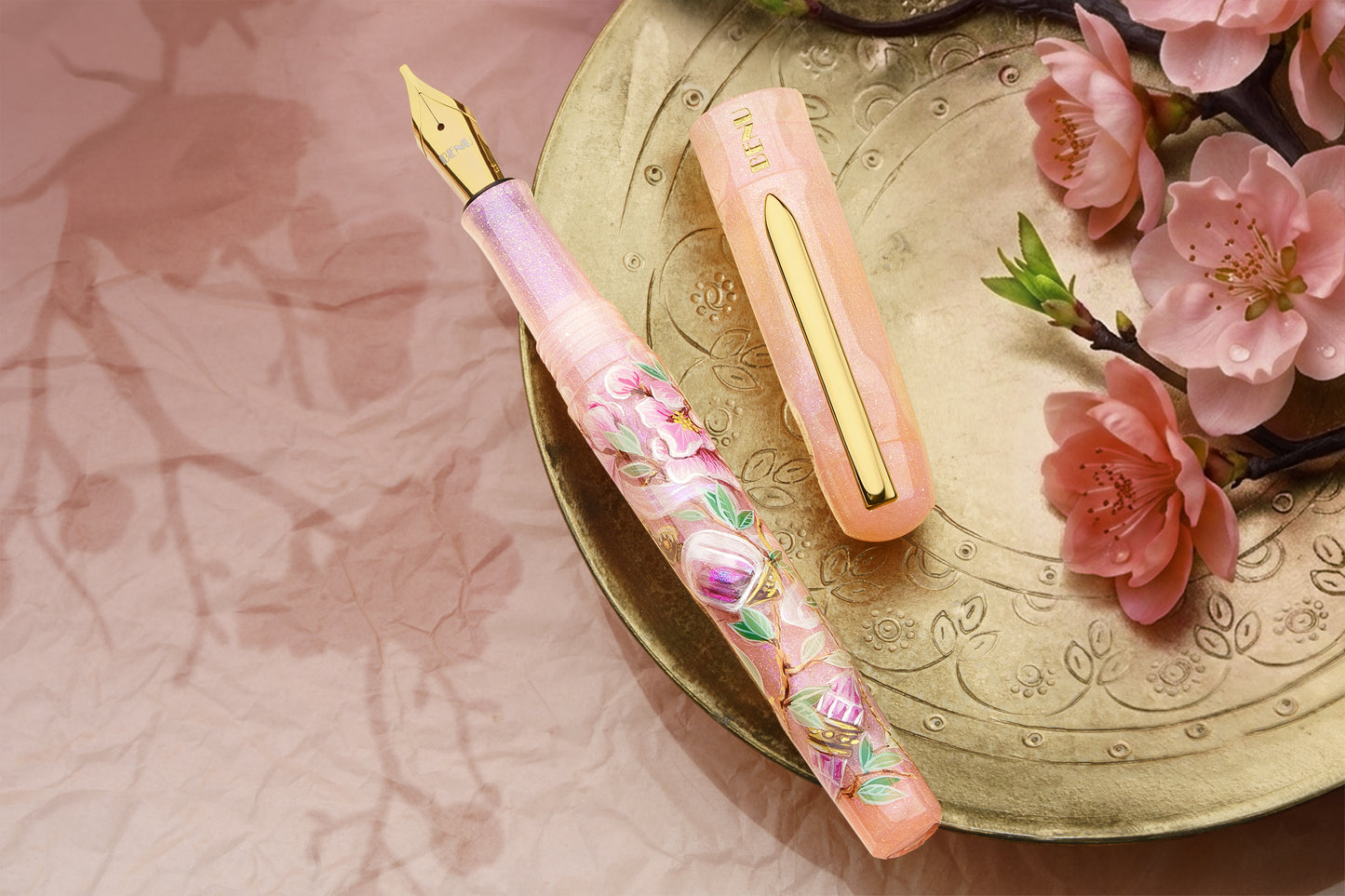 Benu Fountain Pen - Peach Blossom (Talisman Collection)