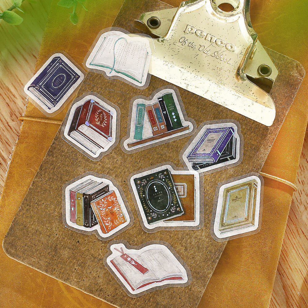 Lots of Books! Foil Stamped Stickers