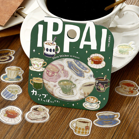 Lots of Cups! Foil Stamped Stickers