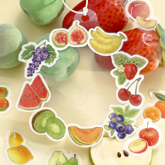 Lots of Fruits! Foil Stamped Stickers