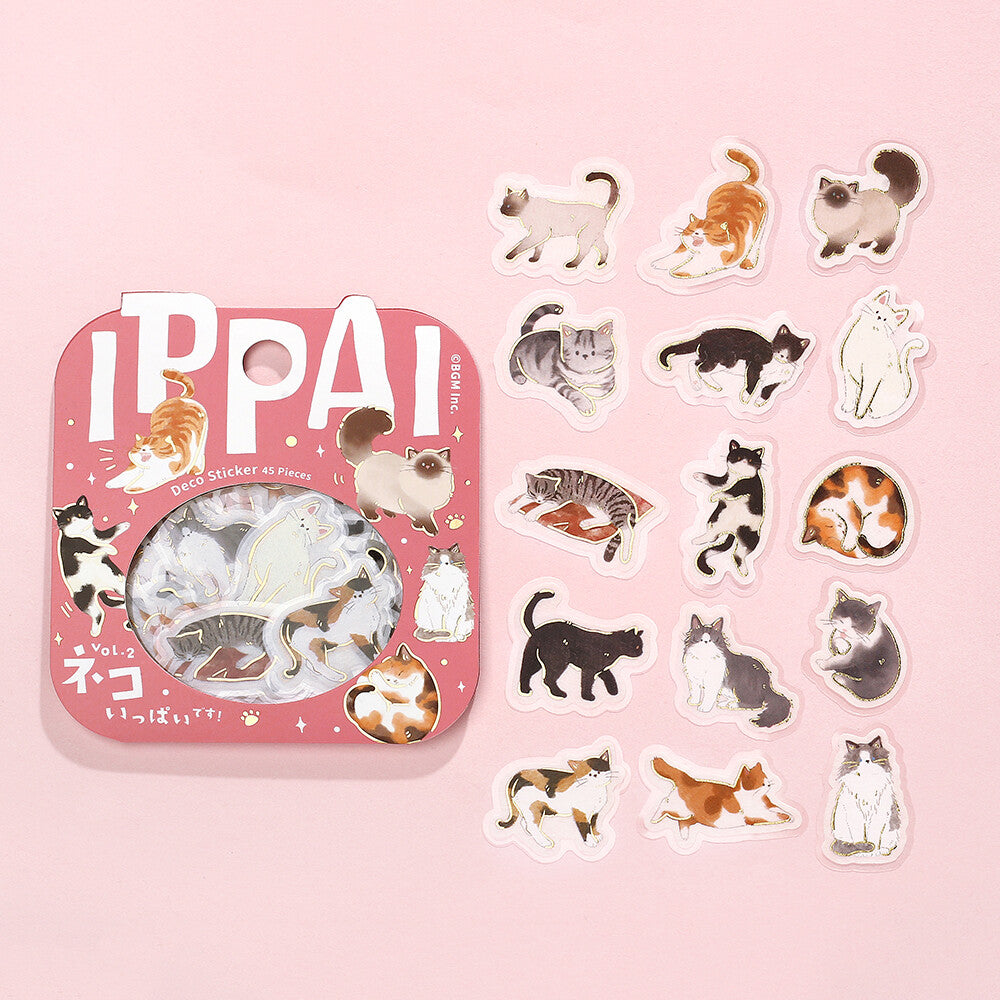 Lots of Cats! Foil Stamped Stickers