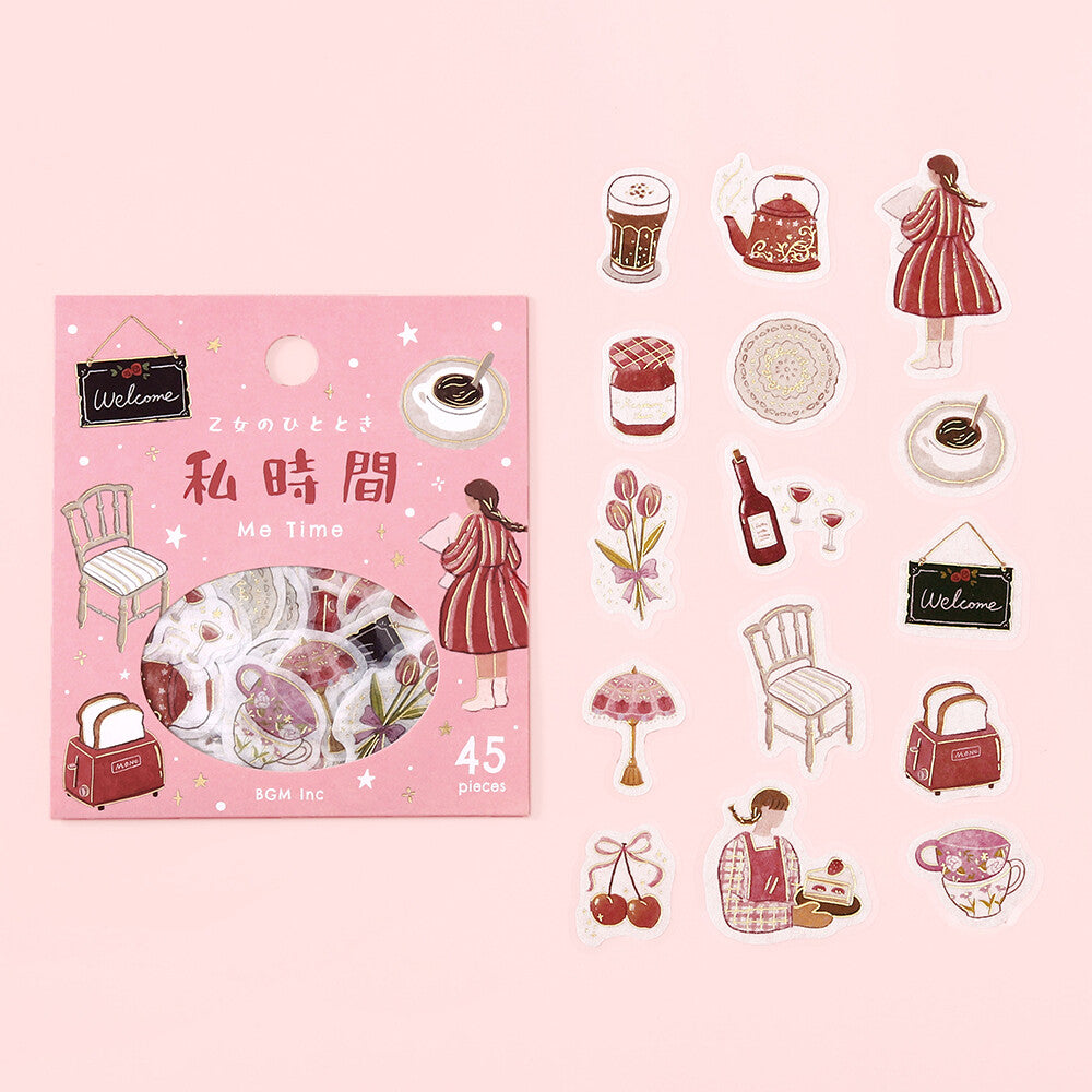 Maiden's Moment Foil Stamped Stickers - Me Time