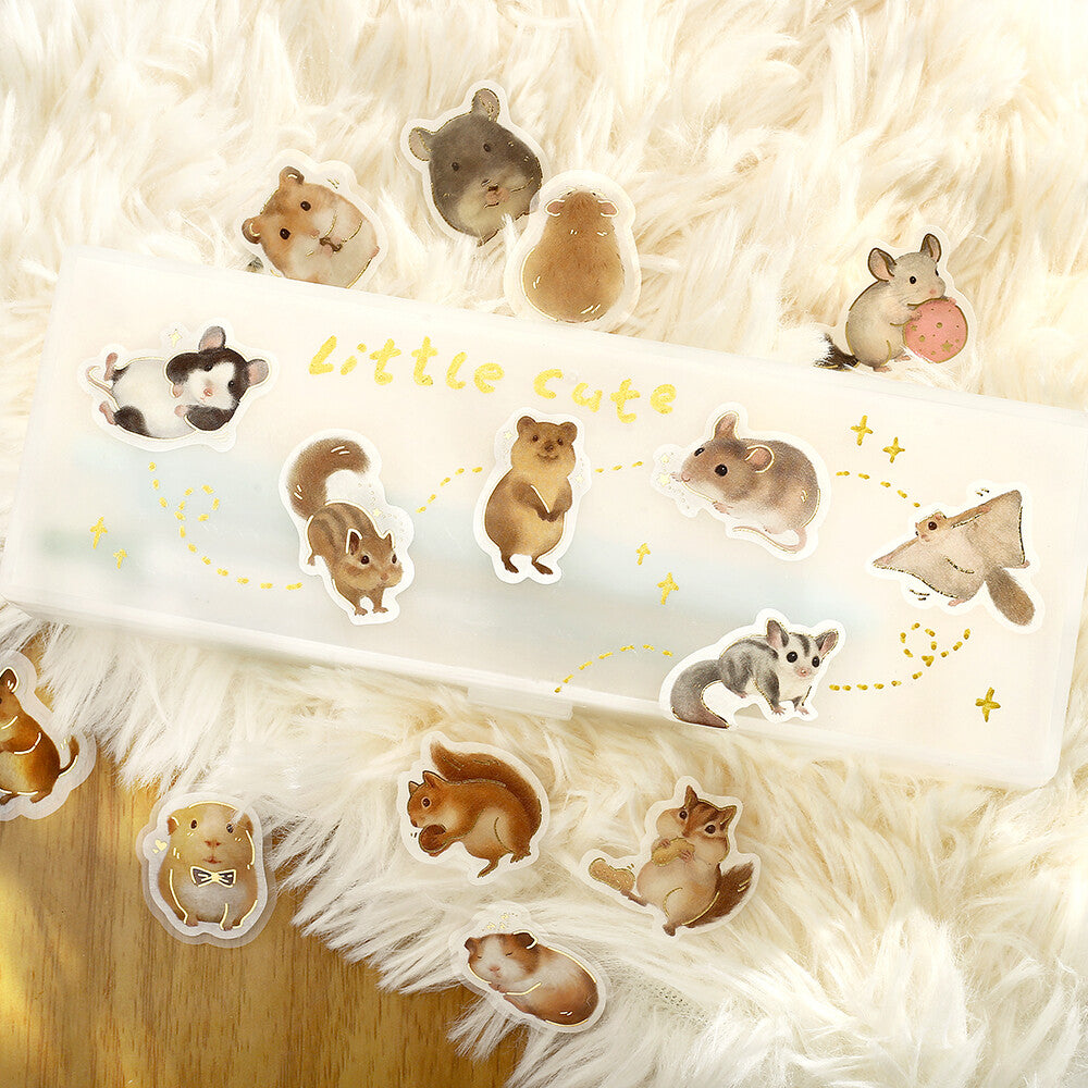 Lots of Small Animals! Foil Stamped Stickers