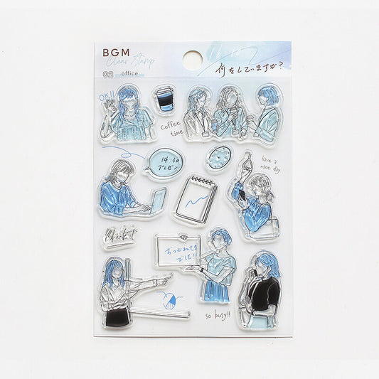 BGM Clear Stamp - Office