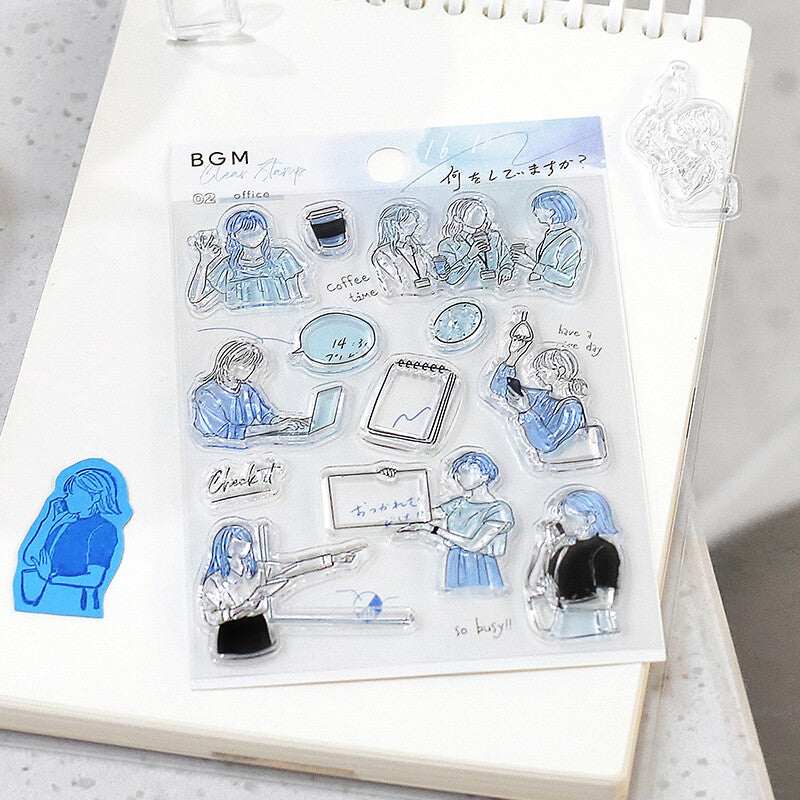 BGM Clear Stamp - Office