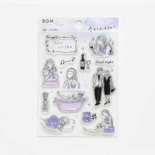 BGM Clear Stamp - Tonight
