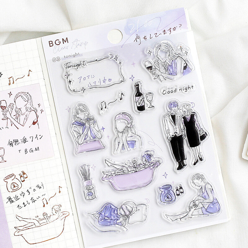 BGM Clear Stamp - Tonight