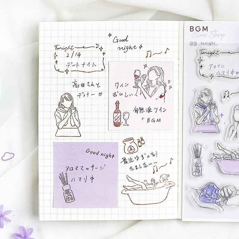 BGM Clear Stamp - Tonight