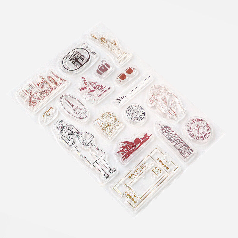 BGM Clear Stamp - Travel Diary