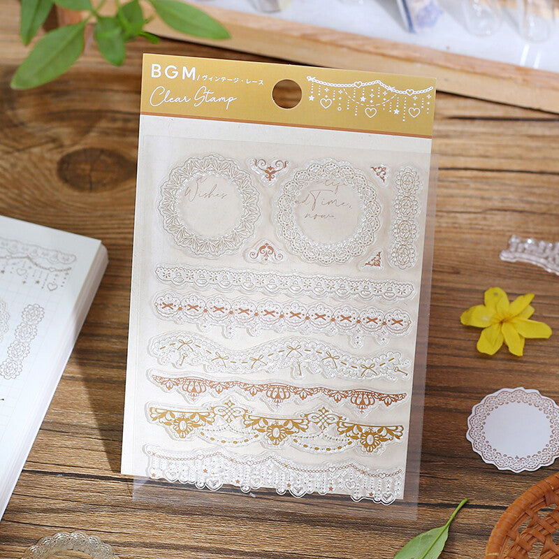 BGM Clear Stamp - Vintage Lace