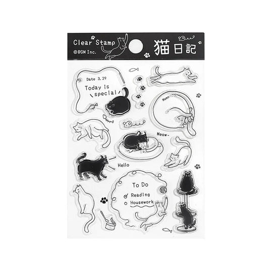 BGM Clear Stamp - Cat Diary