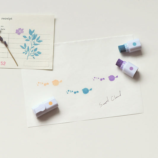 Stamp Inky Pen 02 - Loquat, Blue, Purple