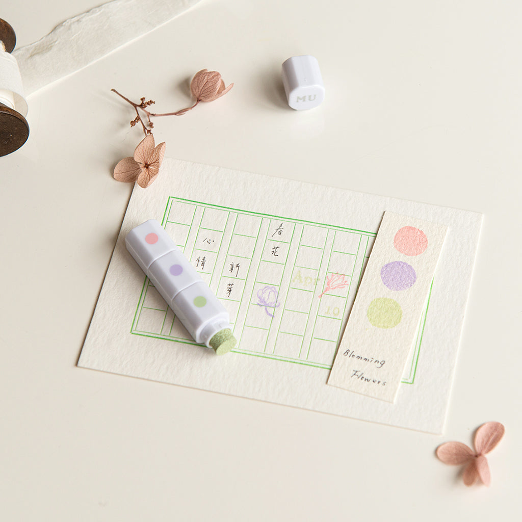 Stamp Inky Pen 07 -  Blooming Flowers