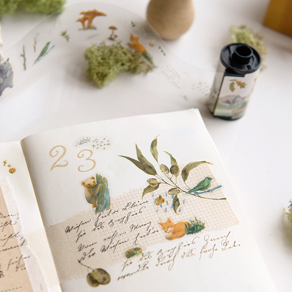 Fragments of Life Kiss-Cut PET Roll Tape - Beautiful Day in the Woods