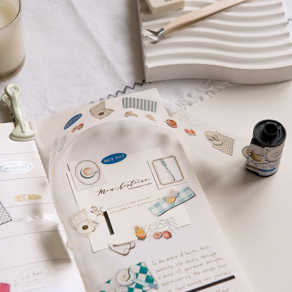 Fragments of Life Kiss-Cut PET Roll Tape - Capturing the Moment