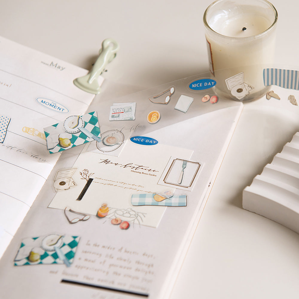 Fragments of Life Kiss-Cut PET Roll Tape - Capturing the Moment