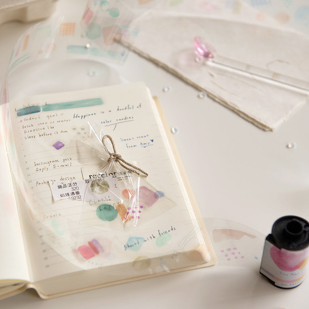 Fragments of Life Kiss-Cut PET Roll Tape - Life Your Life in Colour