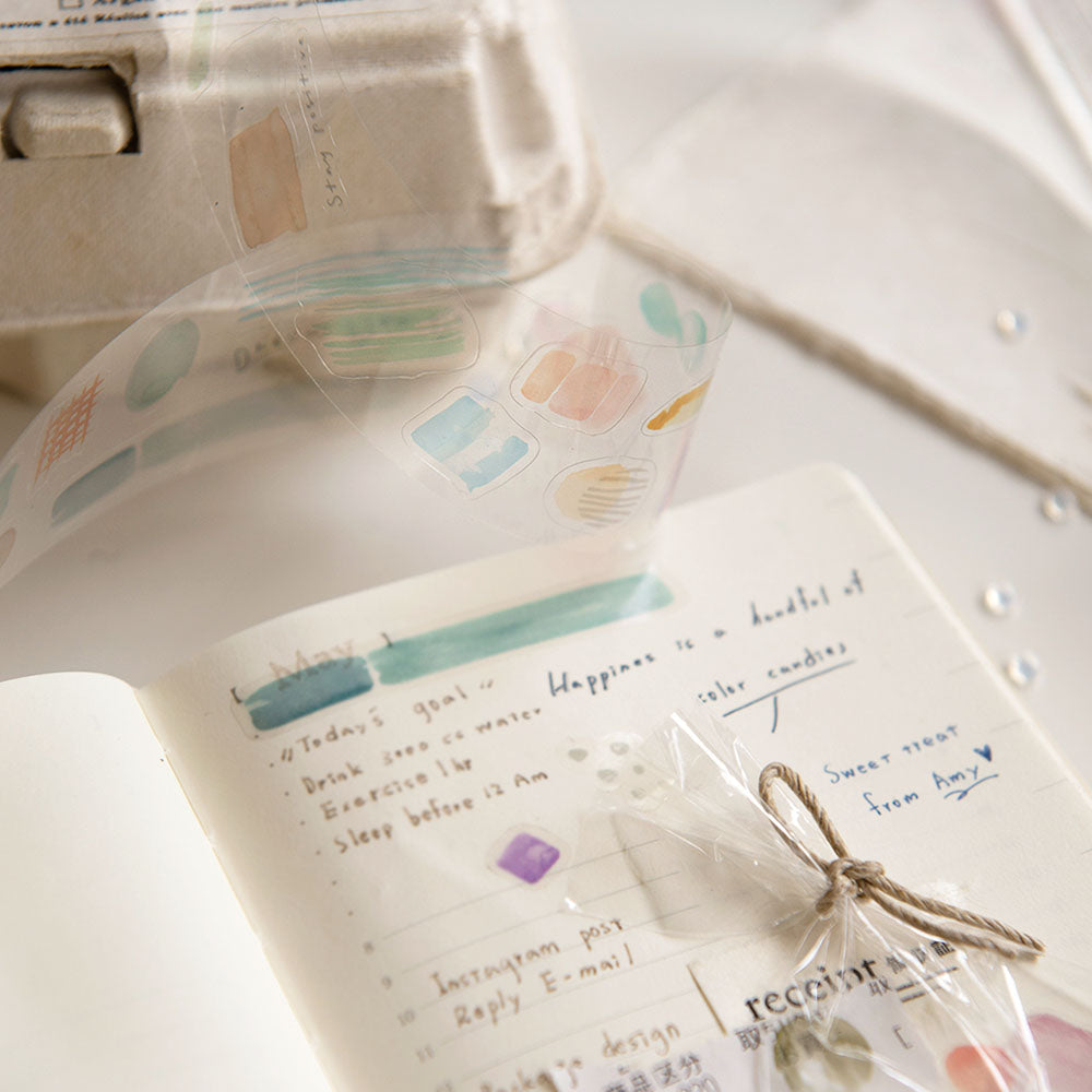 Fragments of Life Kiss-Cut PET Roll Tape - Life Your Life in Colour