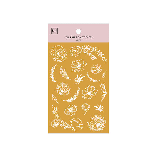 Gold Foil Planner Transfer Sticker - Flower Garlands