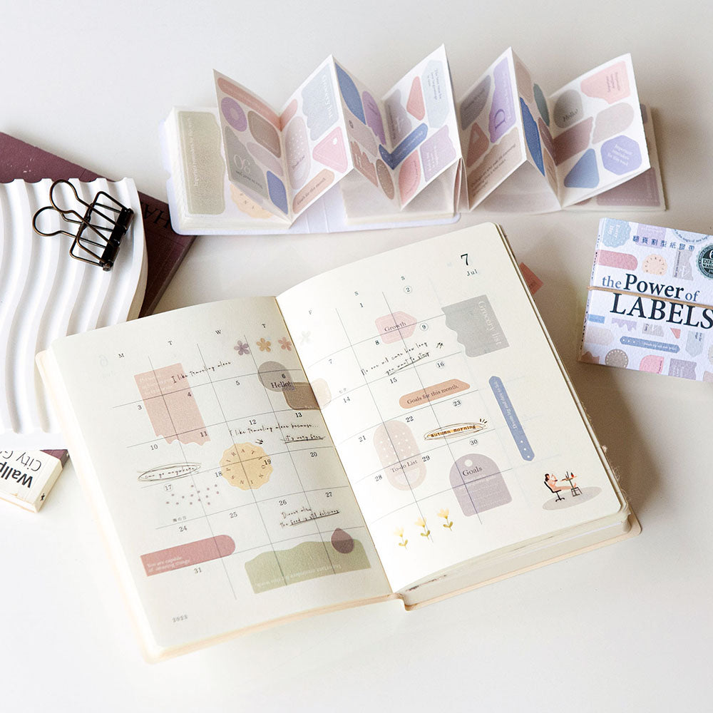 Die-Cut Washi Sticker Book - The Power of Labels