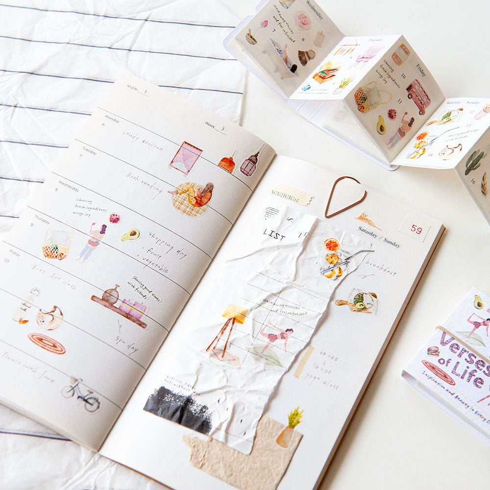 Die-Cut Washi Sticker Book - Verses of Life
