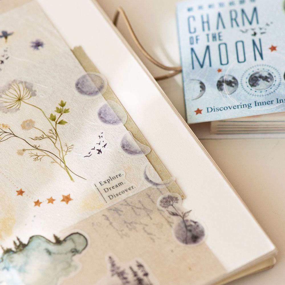 Die-Cut Washi Sticker Book - Charm of the Moon