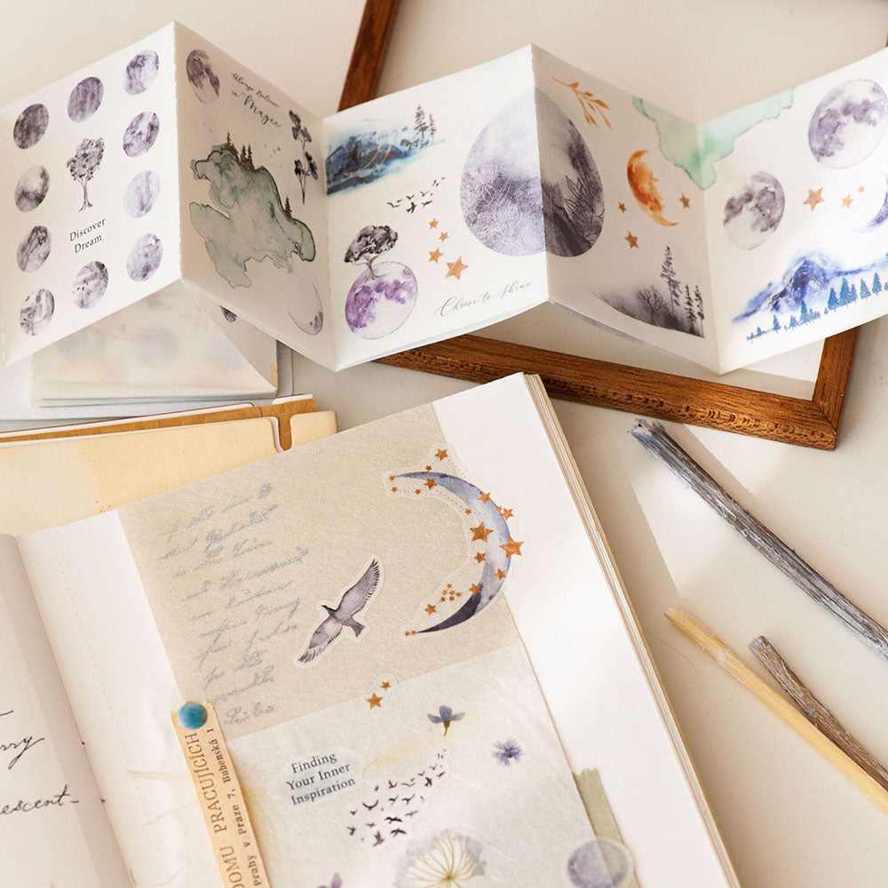 Die-Cut Washi Sticker Book - Charm of the Moon