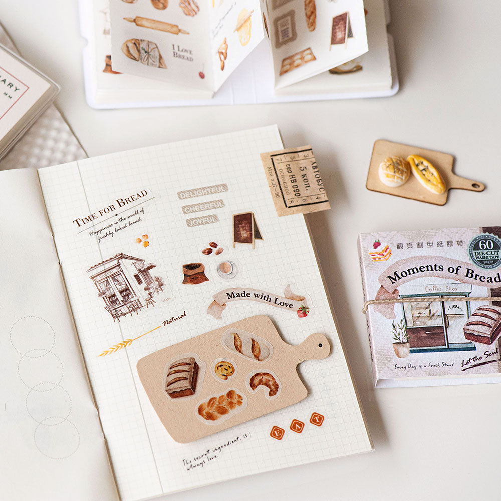 Die-Cut Washi Sticker Book - Moments of Bread