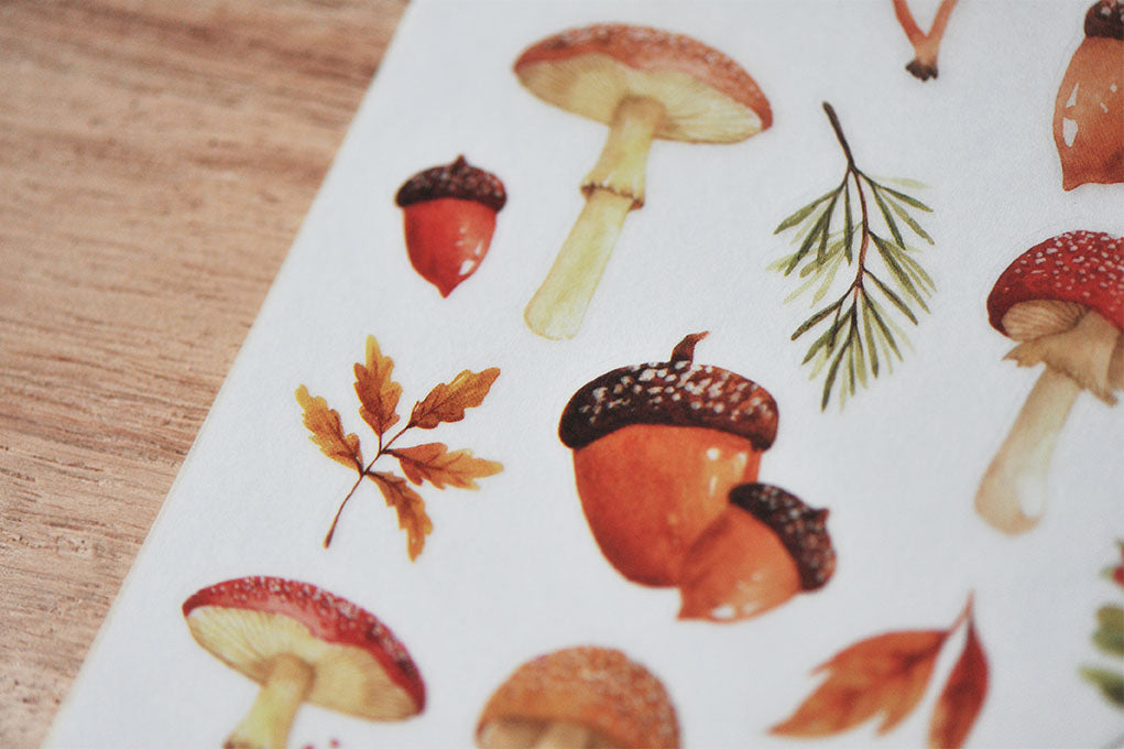 Autumn Greeting Print-On Stickers