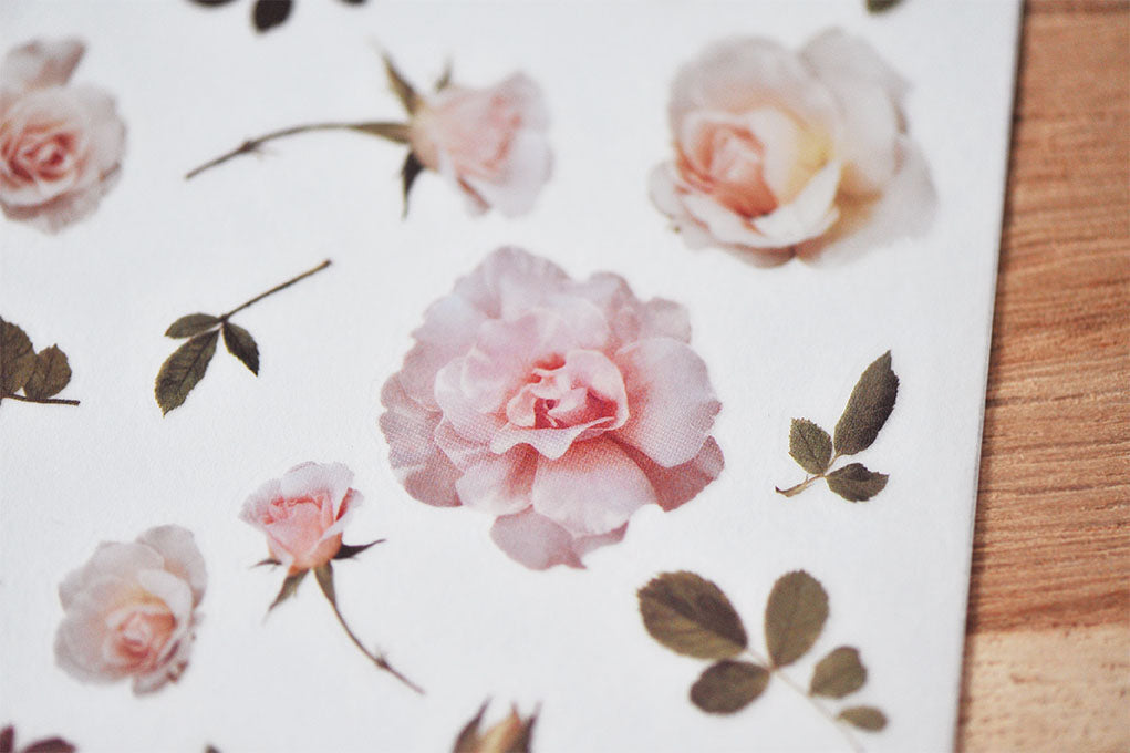 Rose La Vie En Print-On Stickers