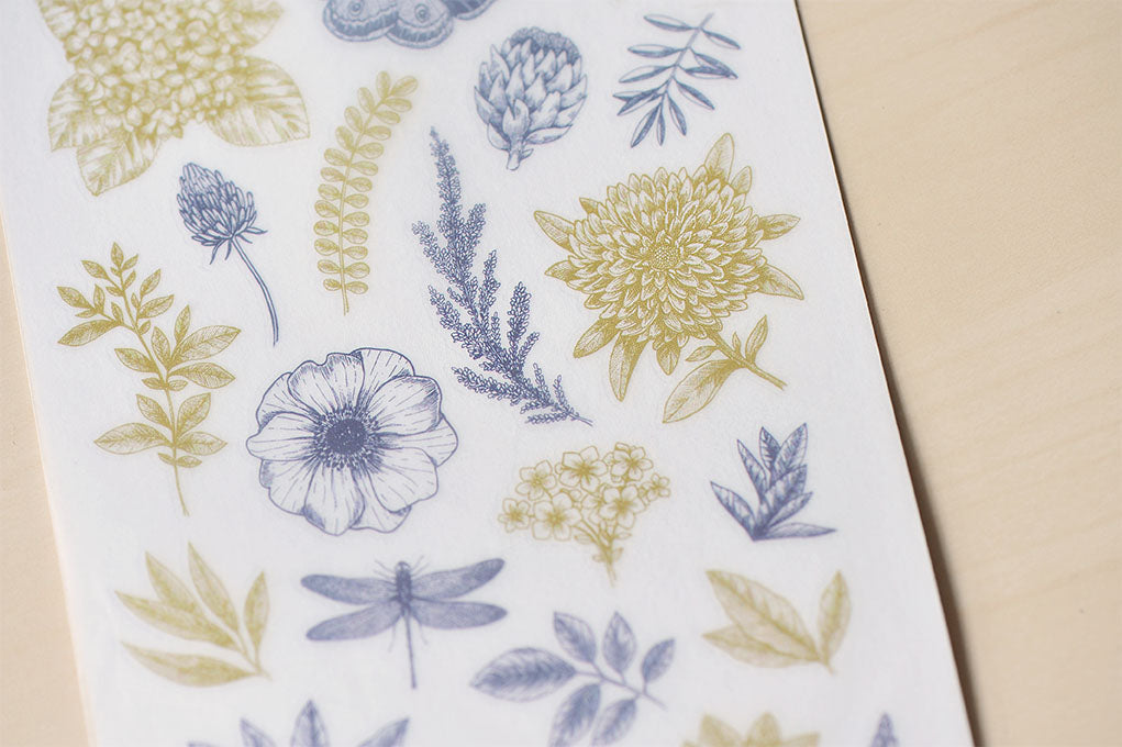 Duotone Botanicals Print-On Stickers