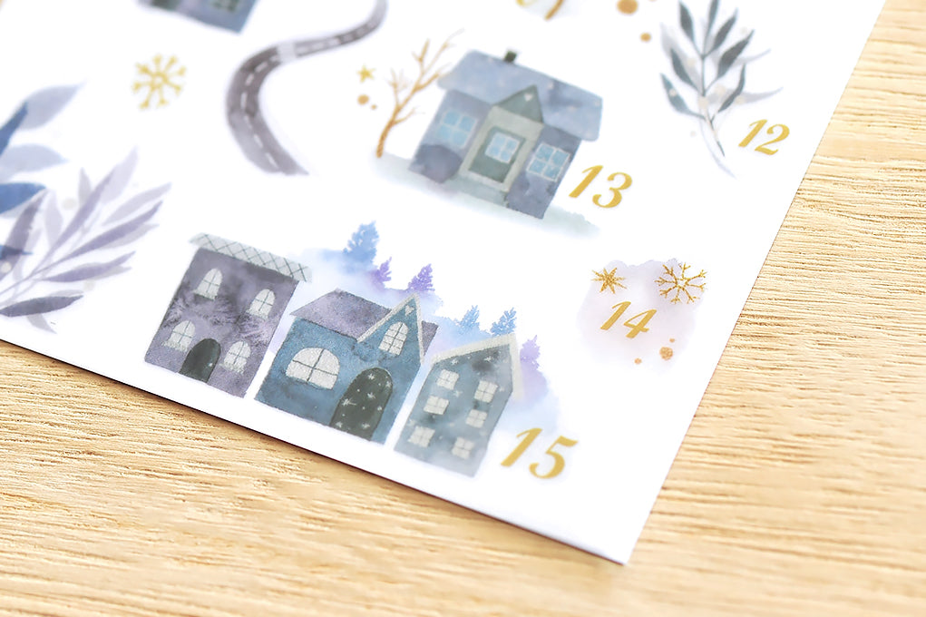 Moonlit Town Print-On Stickers