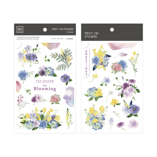 The Season for Blooming Print-On Stickers