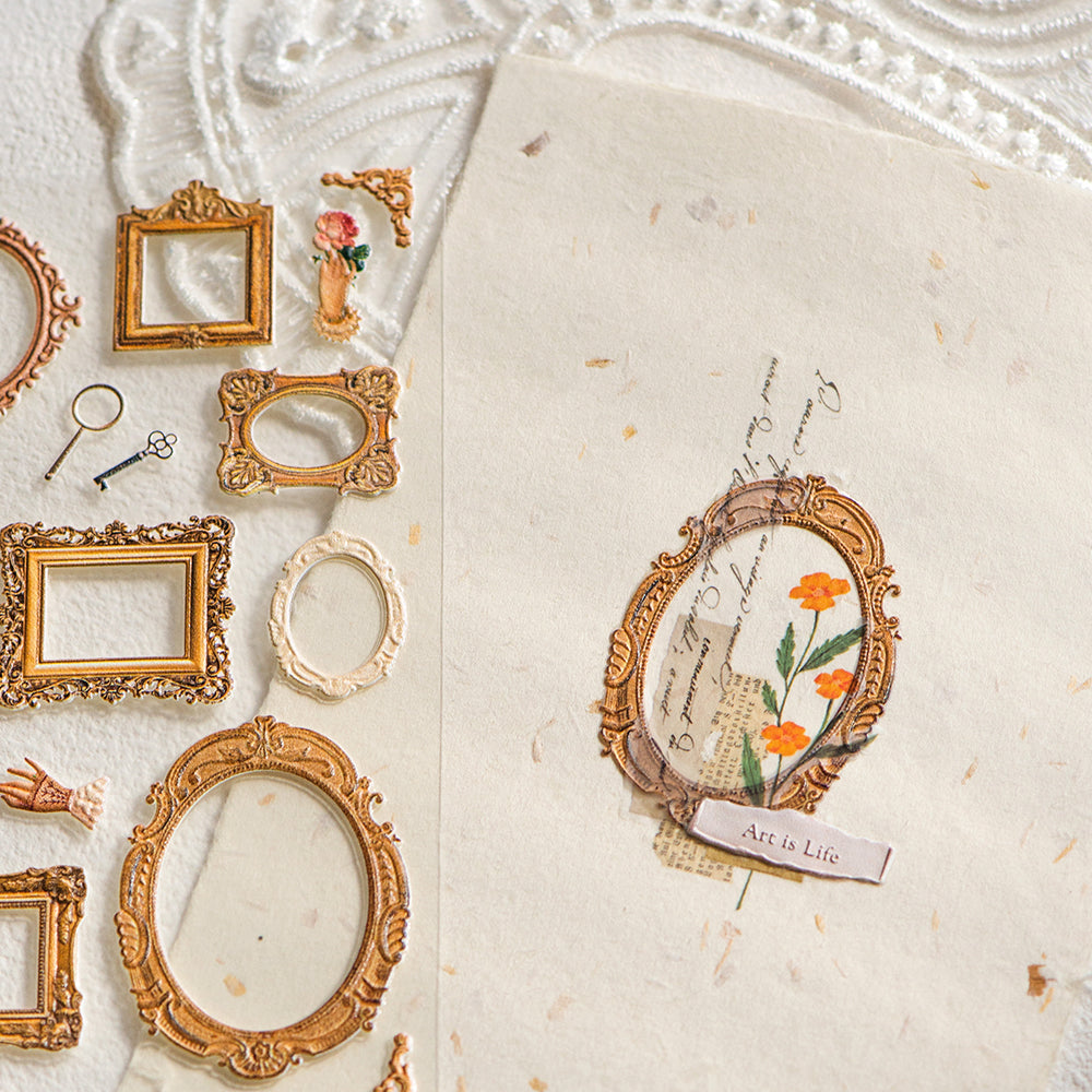 Antique Frame & Vintage Curiosities Pop-Up Stickers